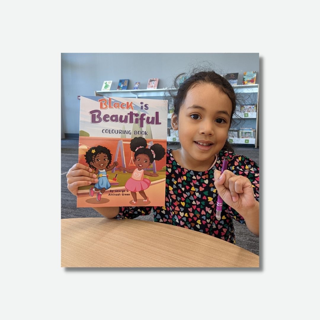 Black is Beautiful Motivational Coloring E-Book for Children