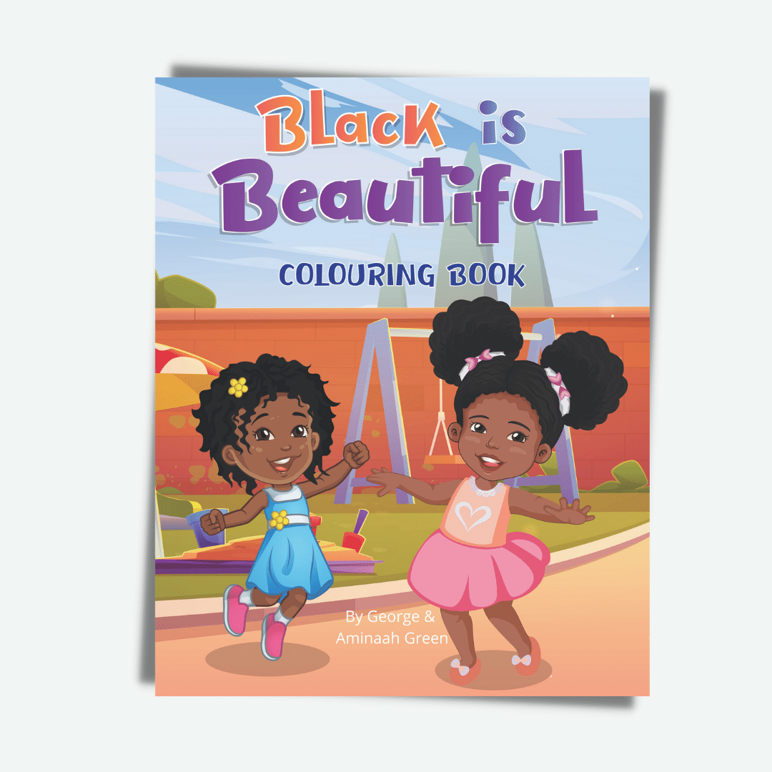 Black is Beautiful Motivational Coloring Book for Children Active Little Global People